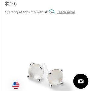 Ippolita single stone stud earrings. NWT.